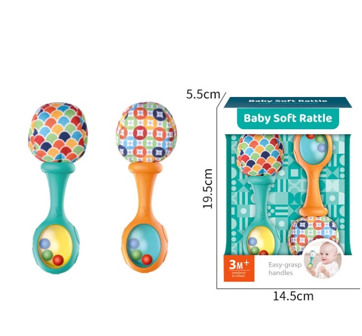 Baby soft rattle