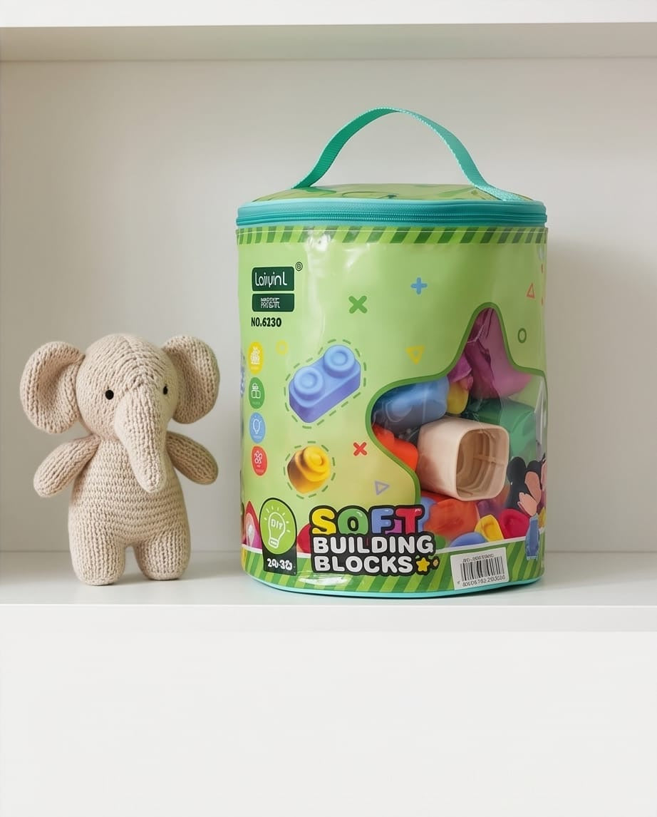 Soft building block