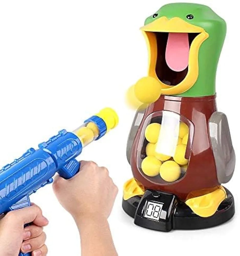Duck and gun
