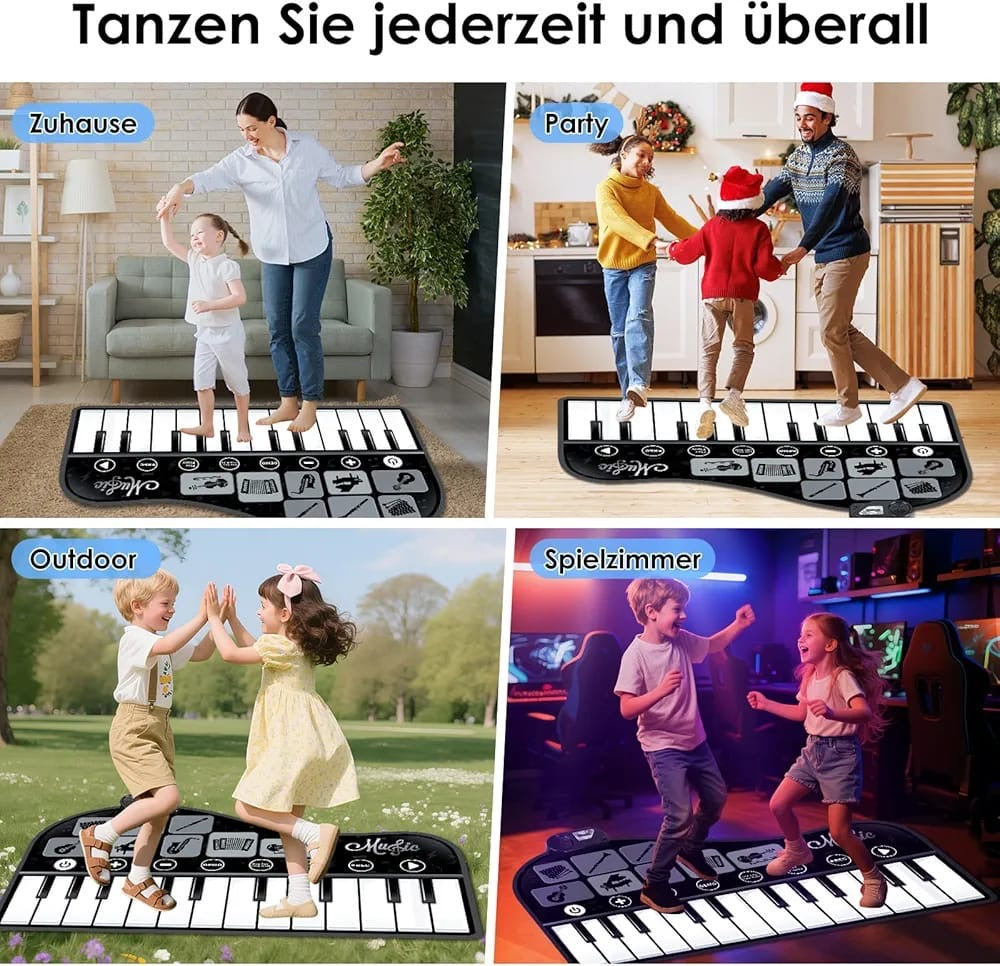 Musical piano mat