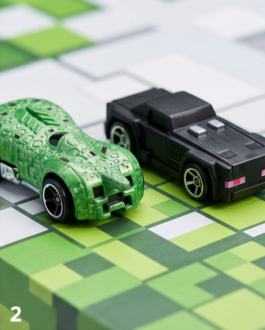 Hot wheels mine-craft die cast car pack