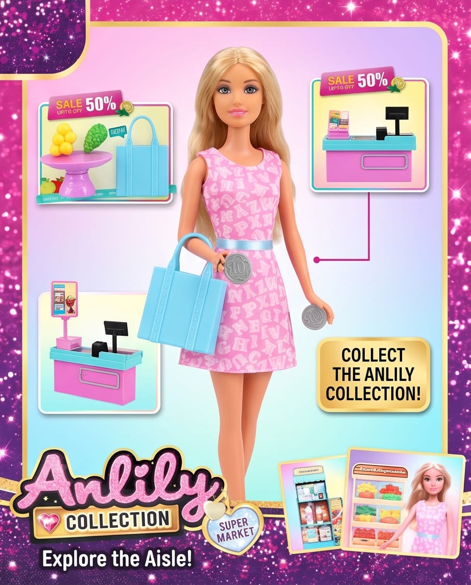 Anlily collection supermarket set