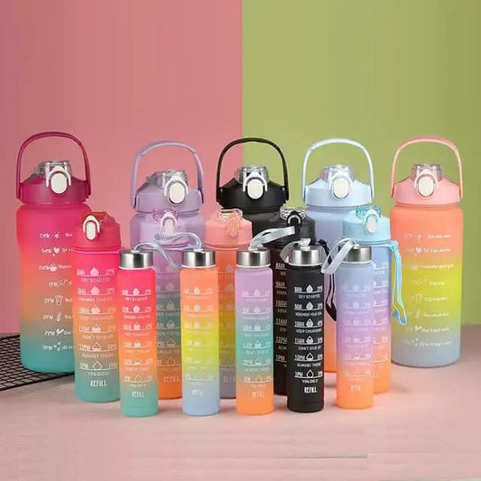 Colorful Water Bottle set 3 pcs