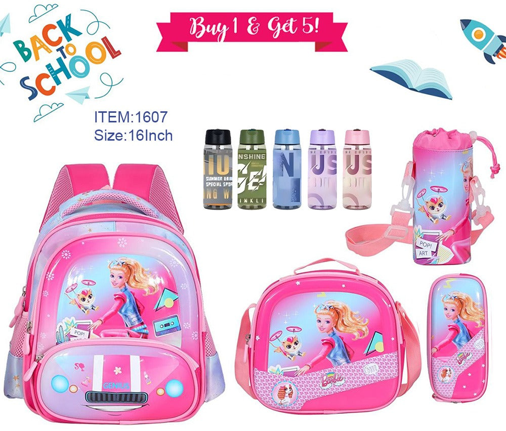 Barbie Backpack 16” set