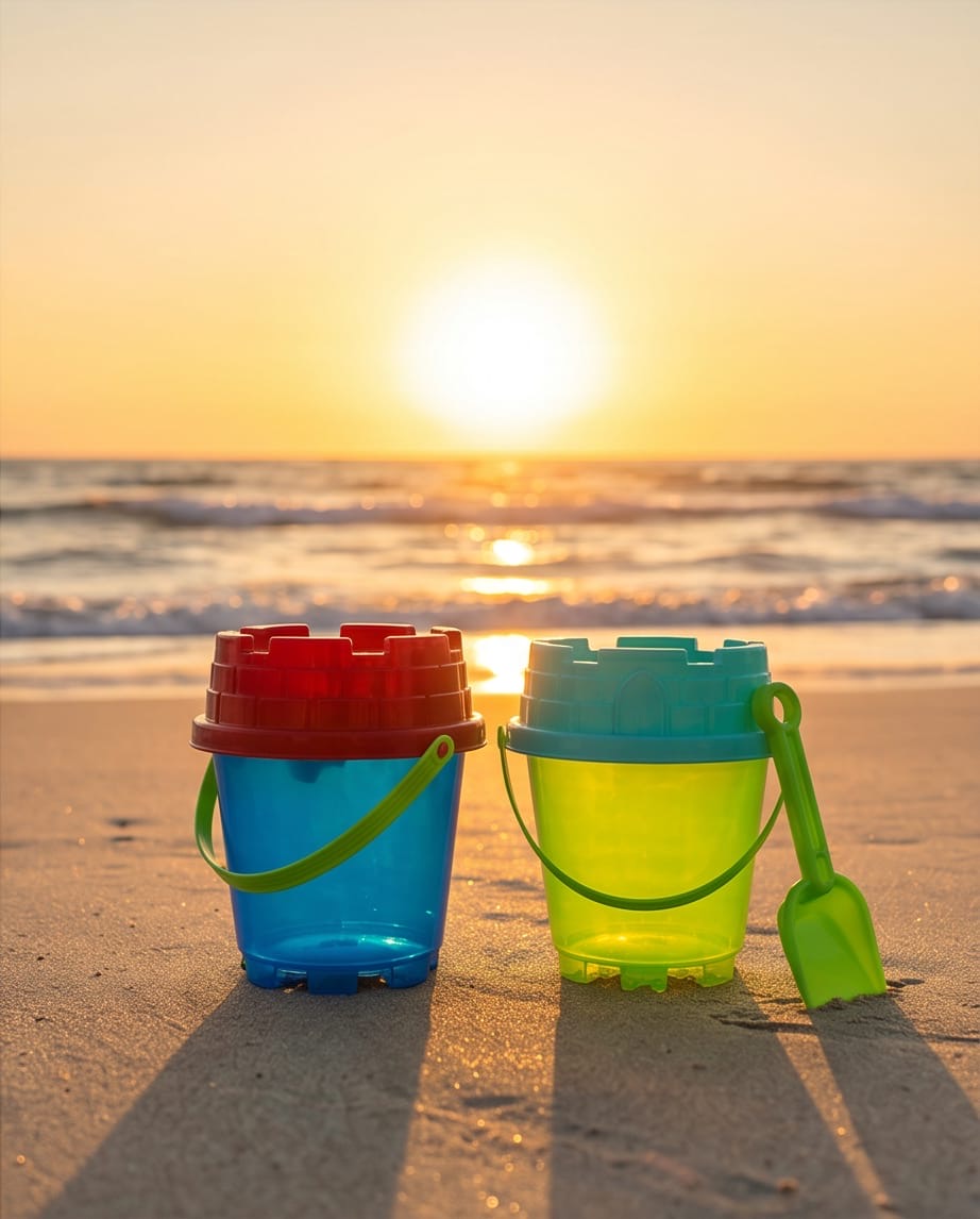 Castle beach bucket & toy set