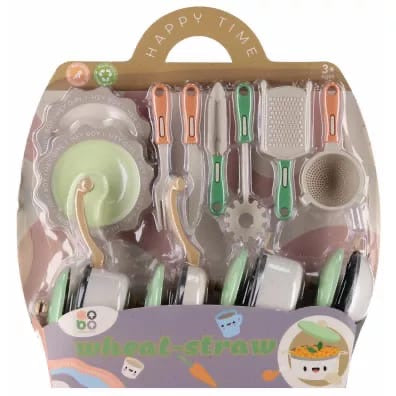 Wheat straw kitchen set