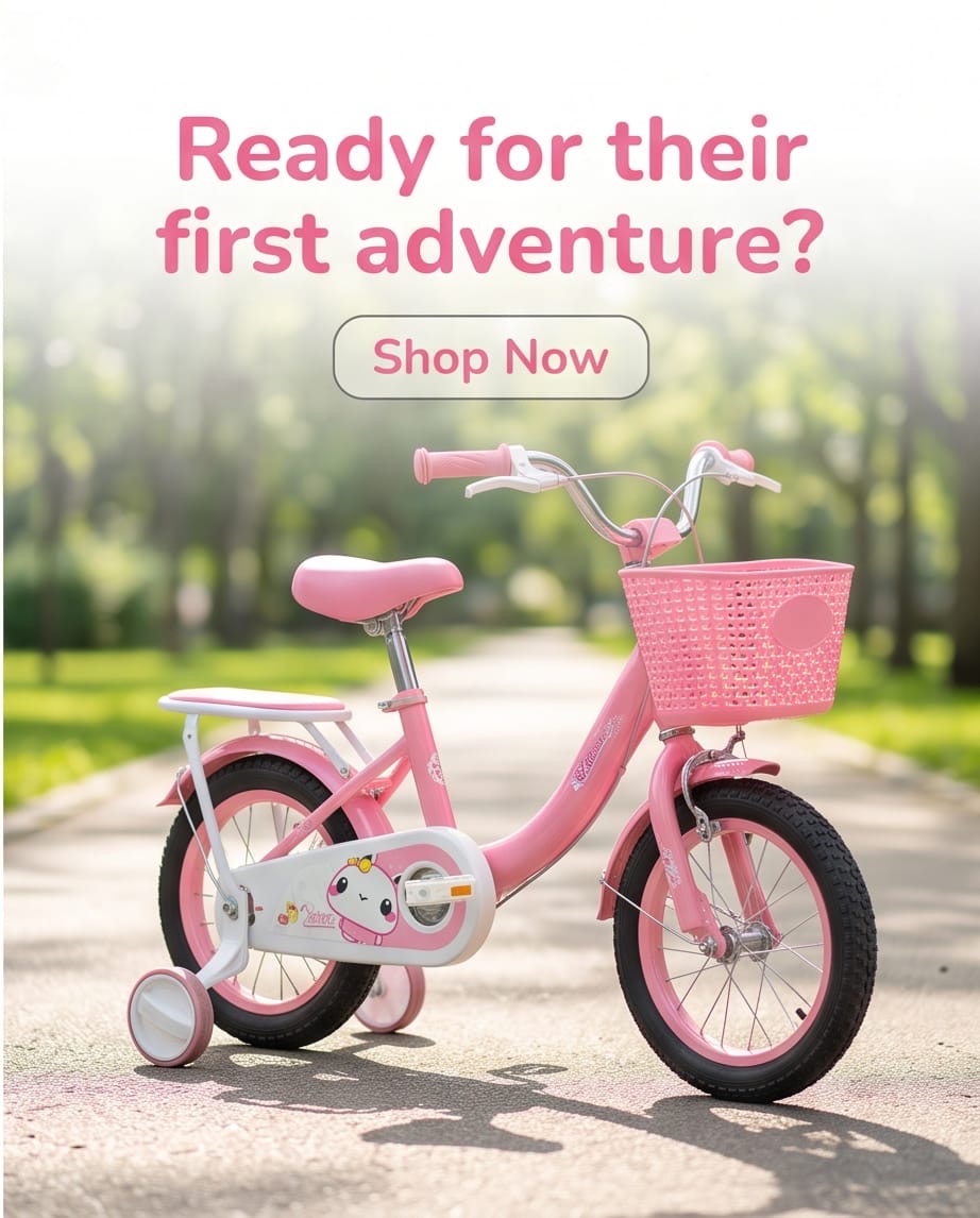 Colorful kids bicycle