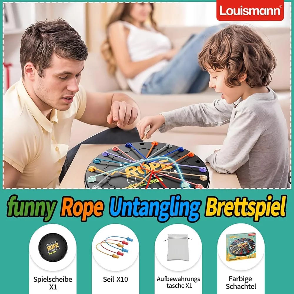 Rope untangling brettspiel