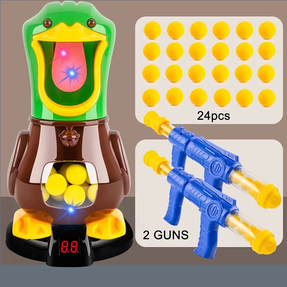 Duck and gun