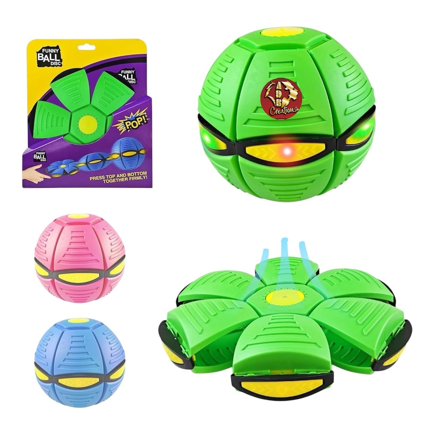 Popping disc toy