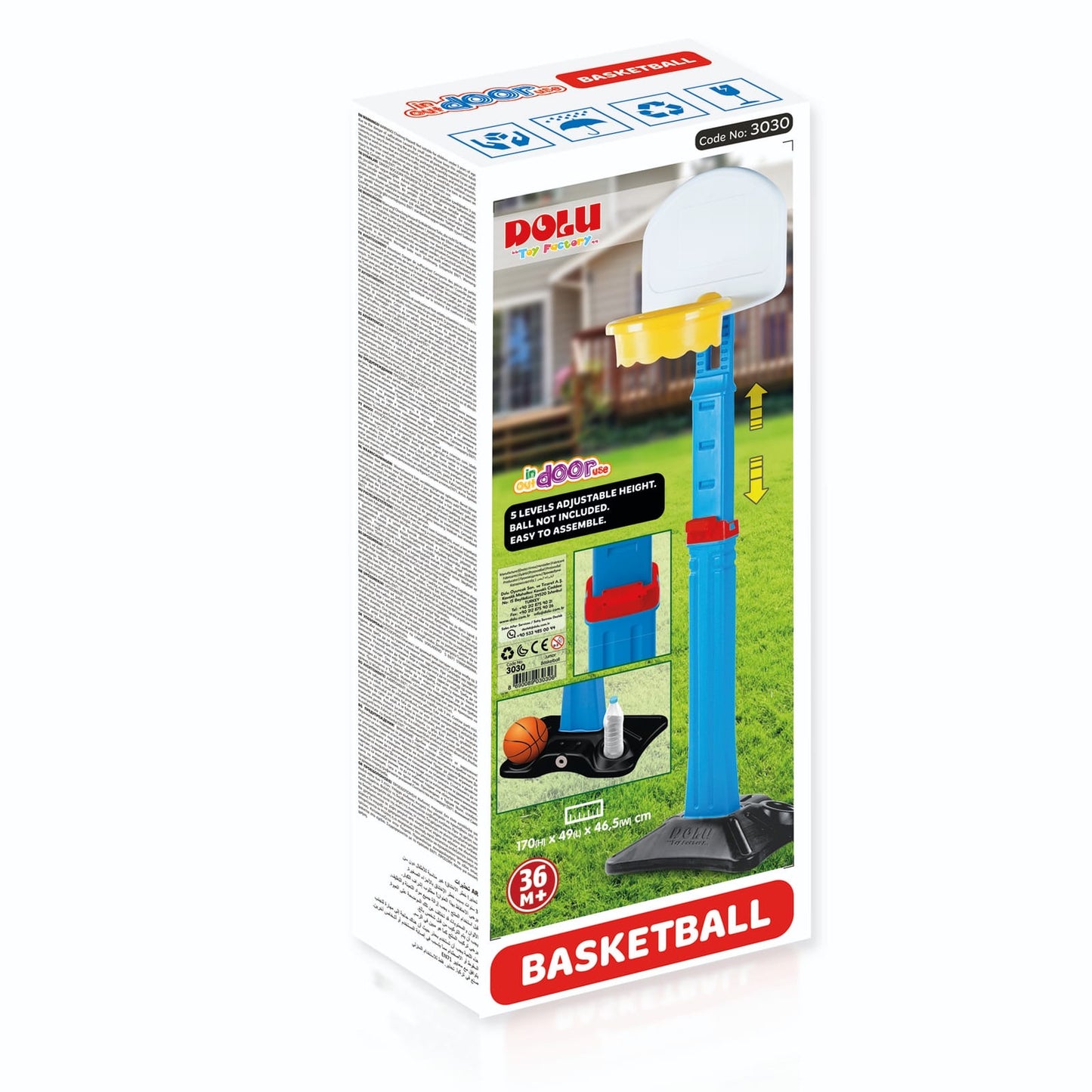 Dolu adjustable kids basketball stand