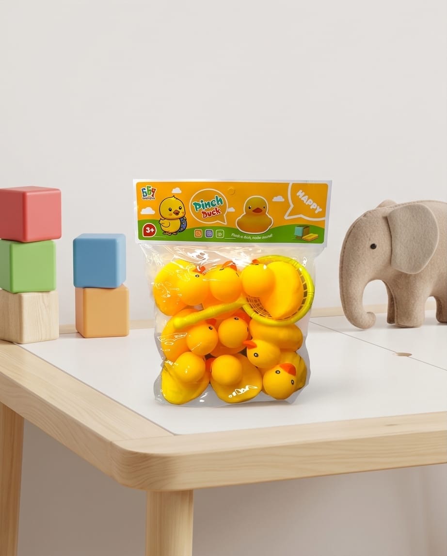 Pinch duck bath toy