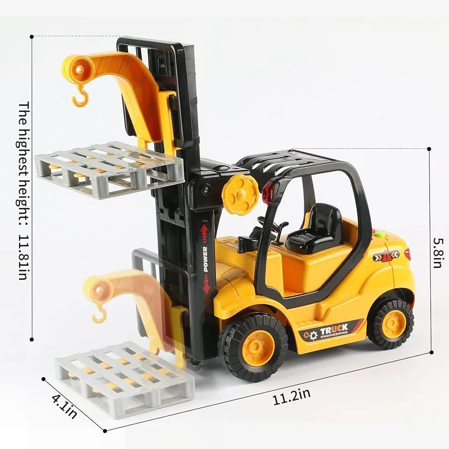 Interactive toy forklift