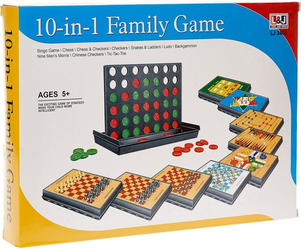 10 in 1 Family Board Games