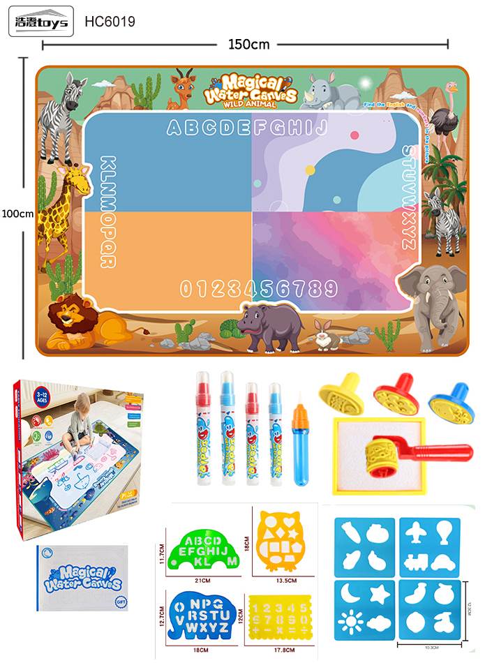 Magical water canvas drawing