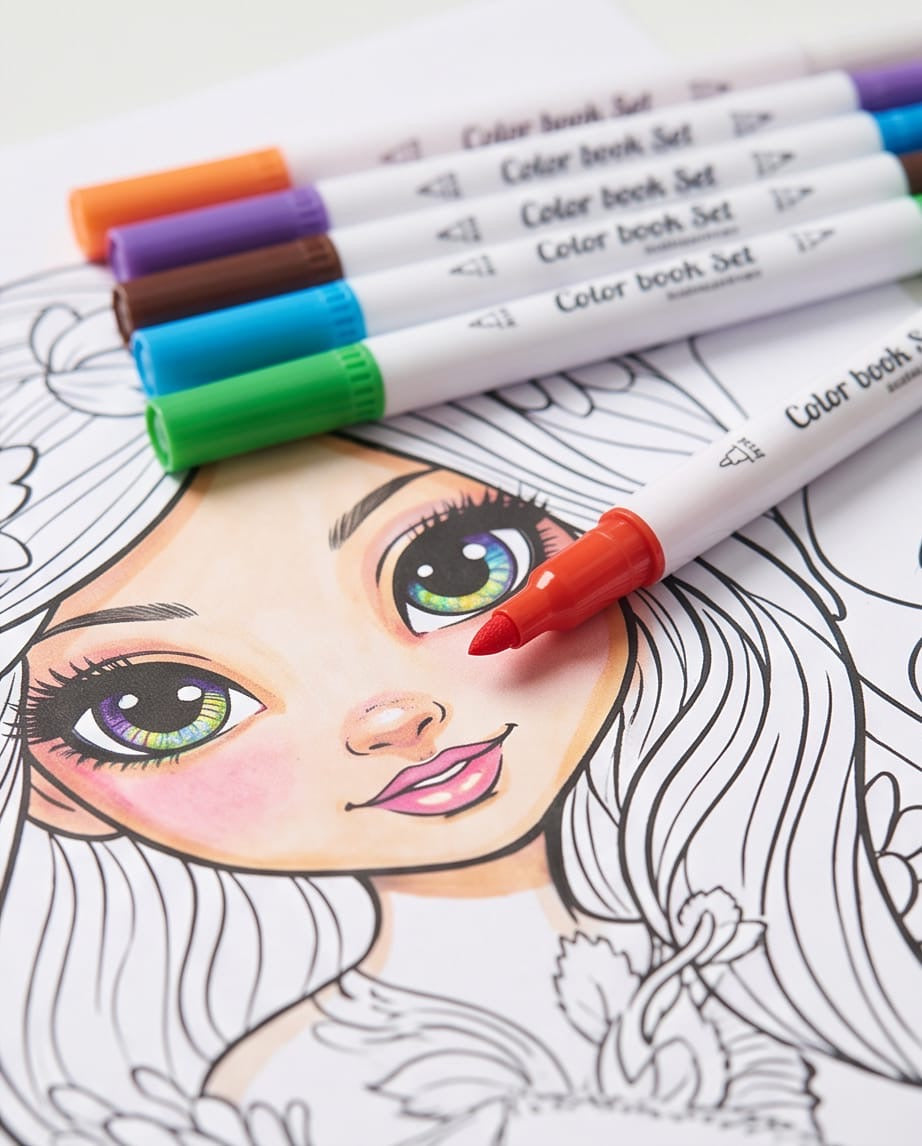Character coloring book set