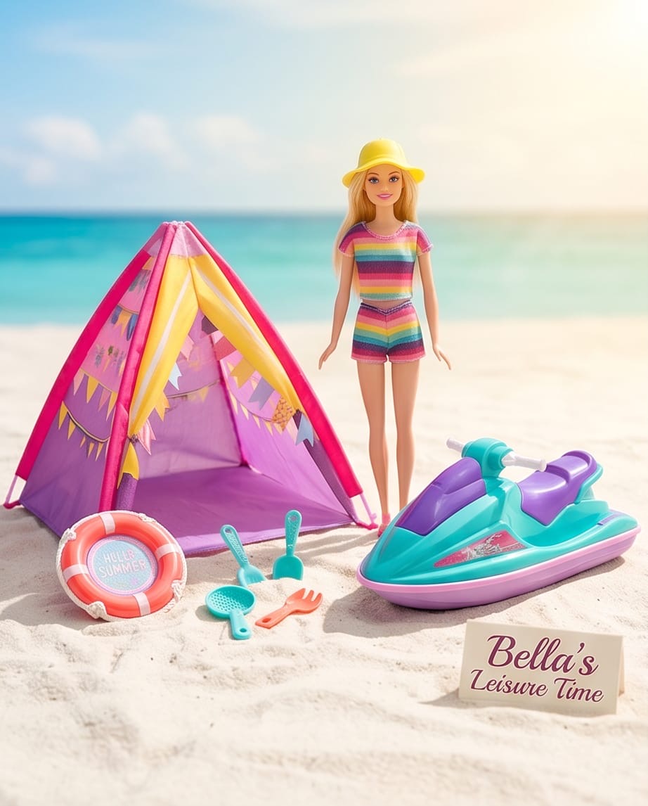Barbie beach vacation set