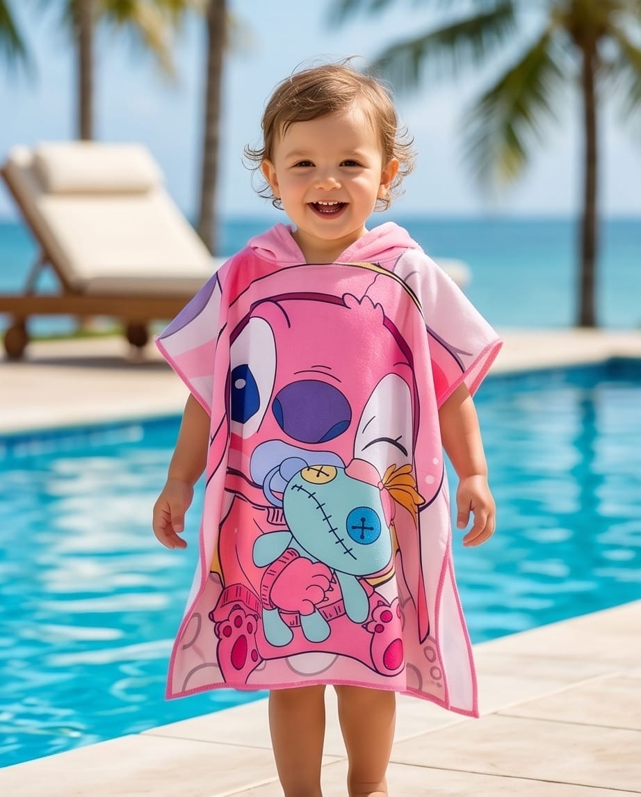 Stitch hooded towel