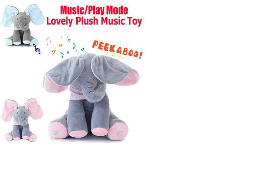 Lovely music elephant plush toy