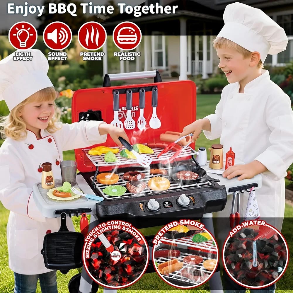 Barbecue grill play set