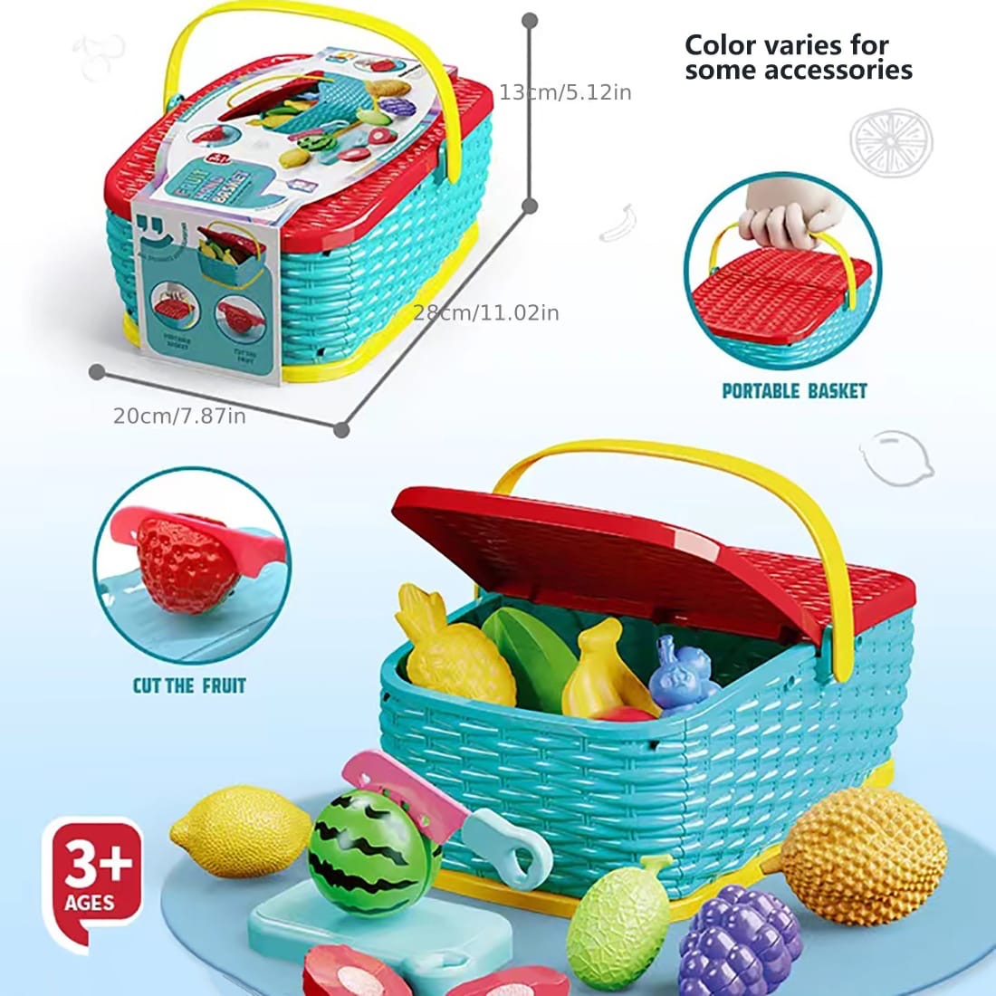 Hand picnic basket