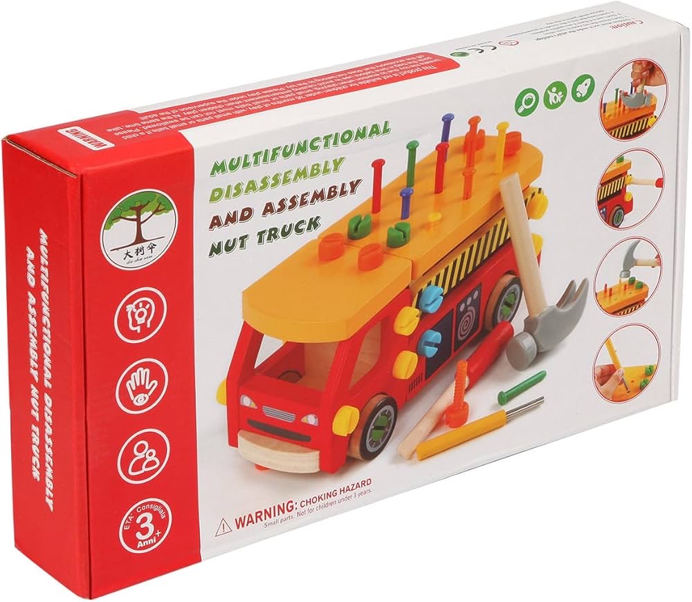 Wooden disassembly & assembly nut truck