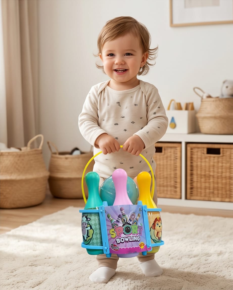 Animal themed bowling set
