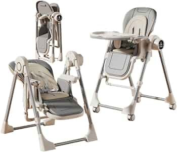 Multifunctional smart baby high chair and swing