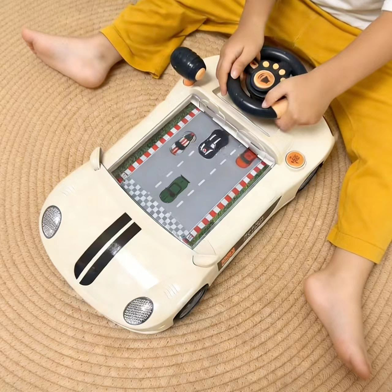 Simulated driving racing car console