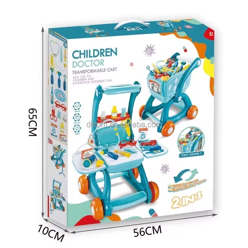 2in1 children doctor cart