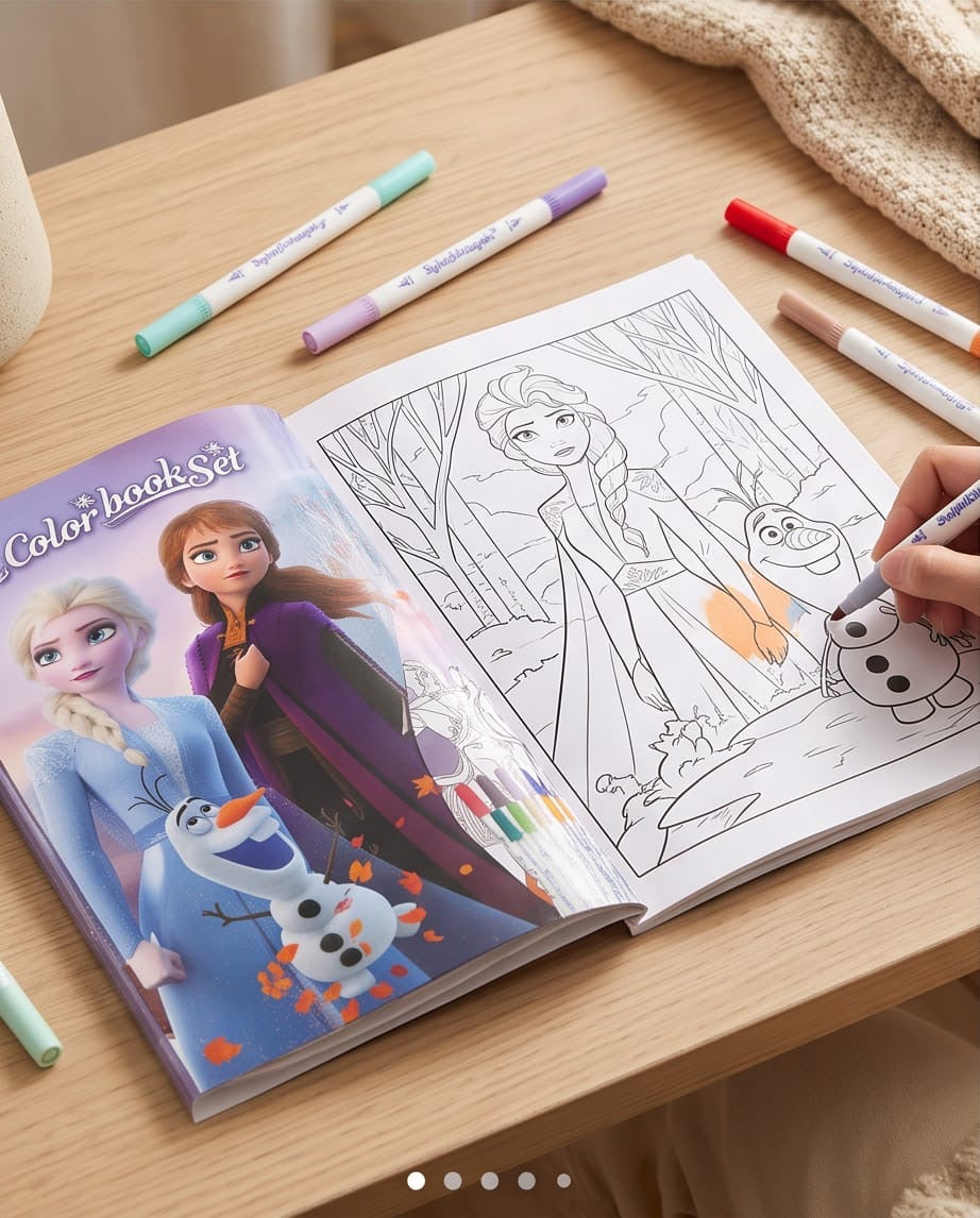 Character coloring book set