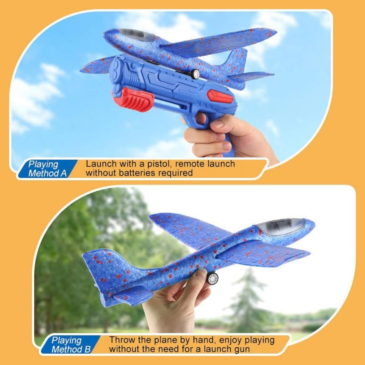 Foam airplane launcher