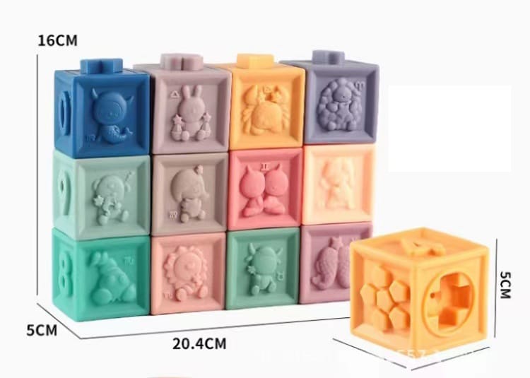 Baby sensory stacking ball