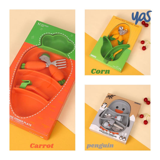 Kids cartoon dinner plate