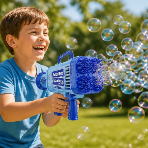 Electric bubble gun