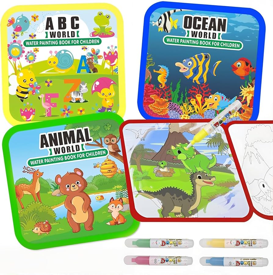 Water painting book for children