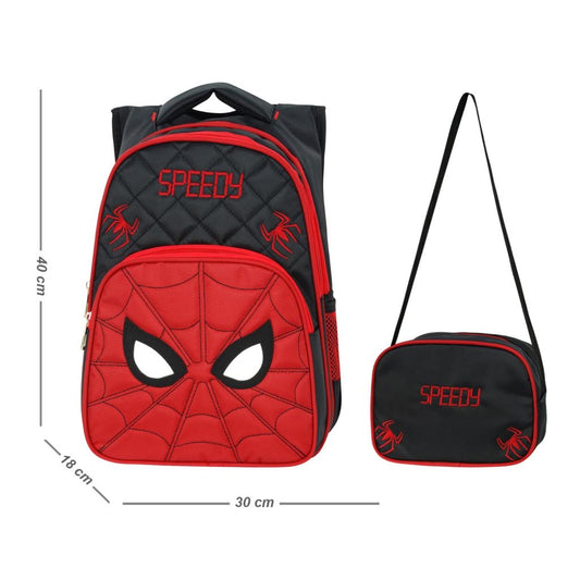 Spiderman SchoolBag with Lunch Bag Waddell