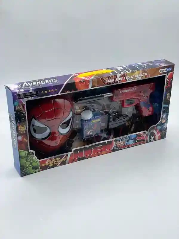 Super hero toy gun and mask set