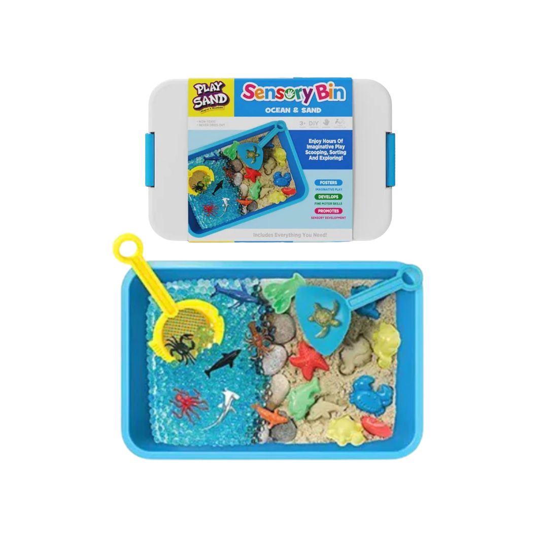 Play sand sensory bin