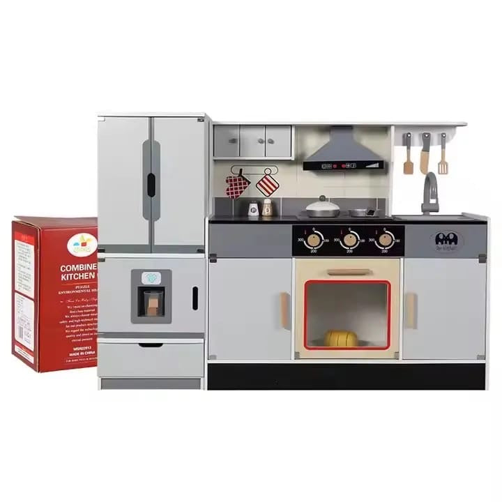 Silver  wooden kitchen