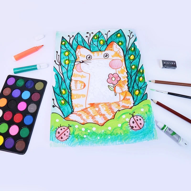 Unicorn Painting and drawing set suitcase