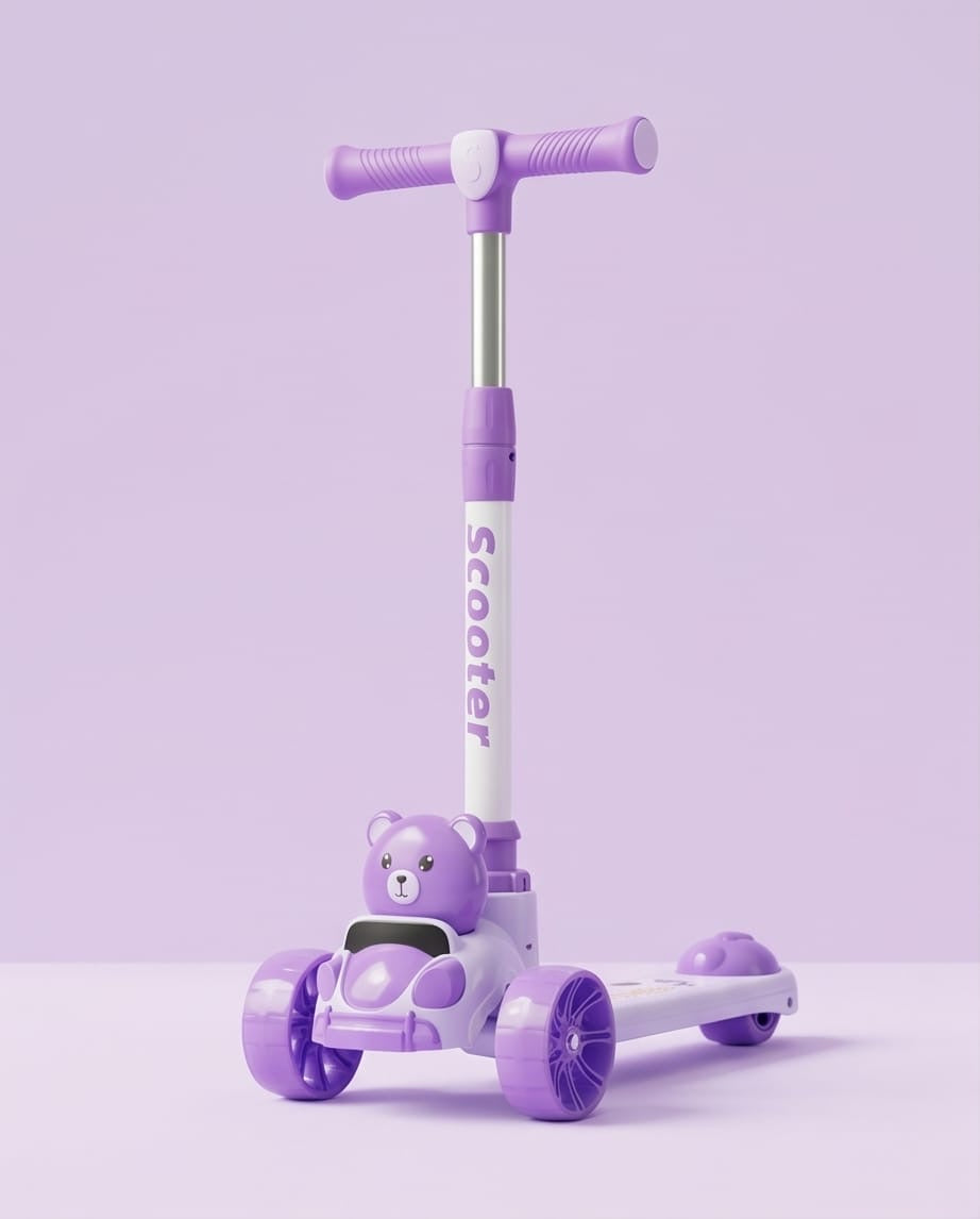 Teddy bear kids kick scooter