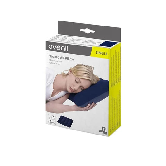 Flocked air pillow