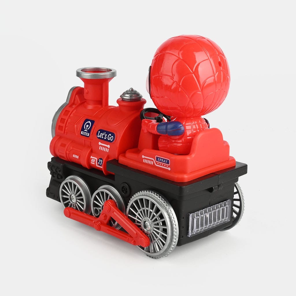 Spider man simulated chimney train