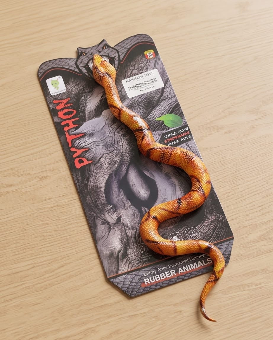 Realistic toy snake