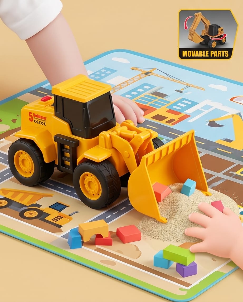 Jiansheng 1:24 engineering vehicles set