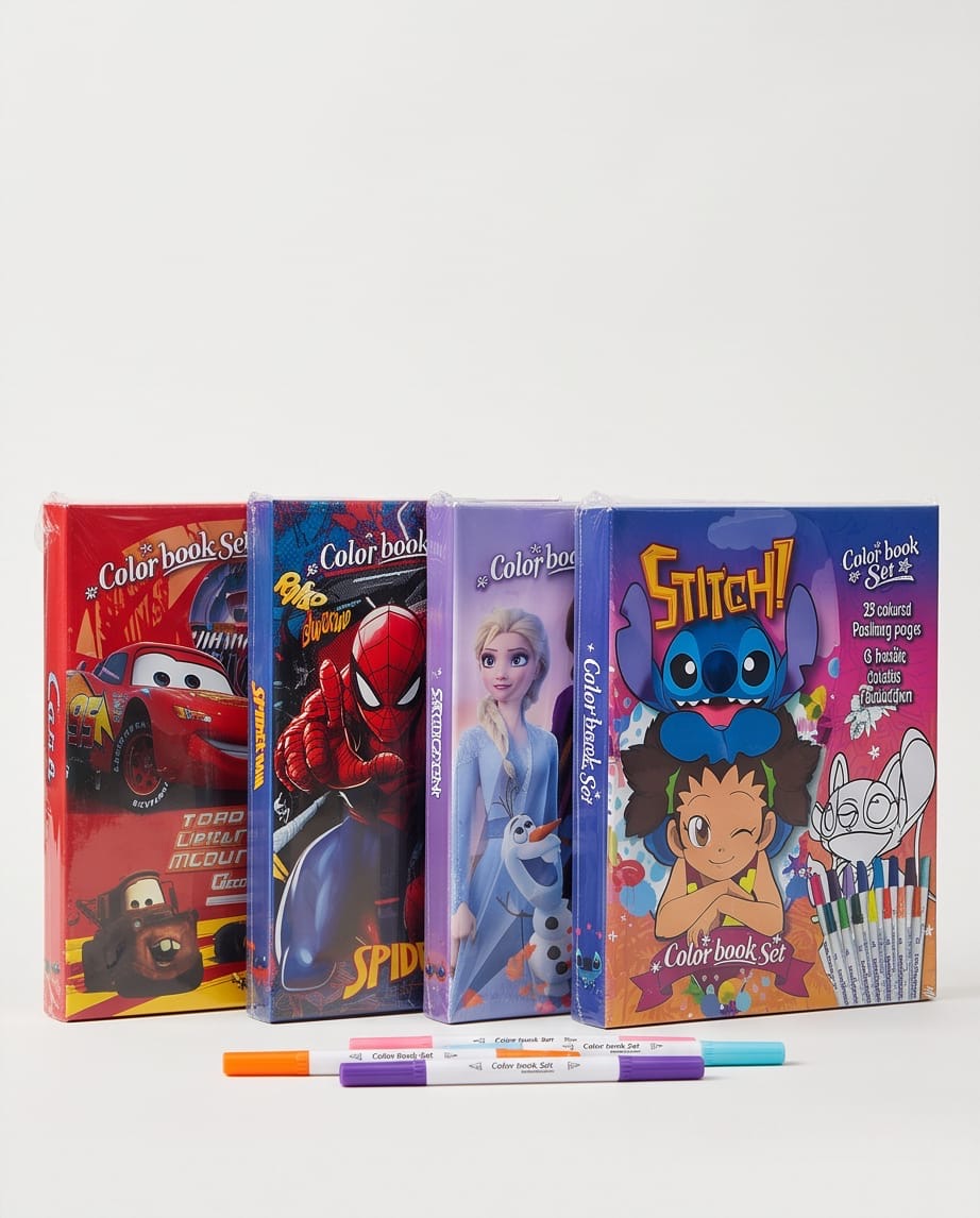 Character coloring book set