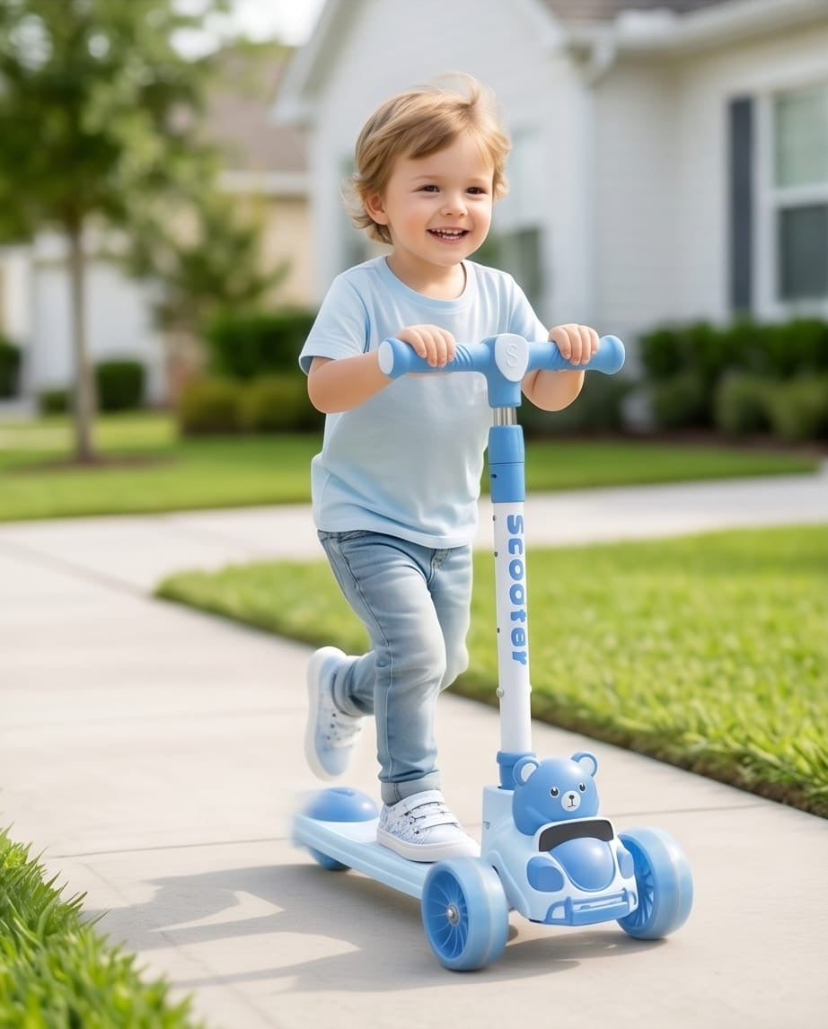 Teddy bear kids kick scooter