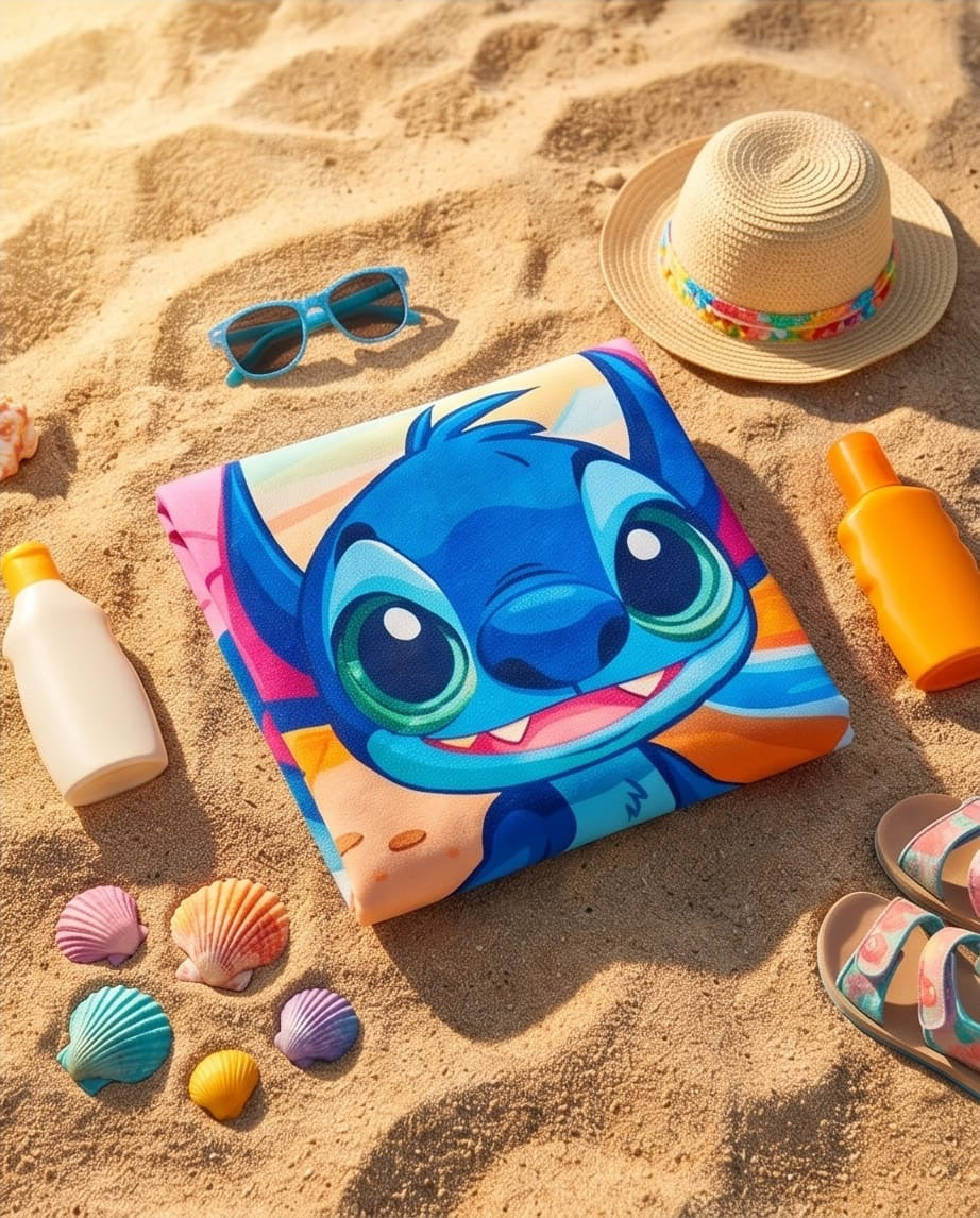Stitch hooded towel