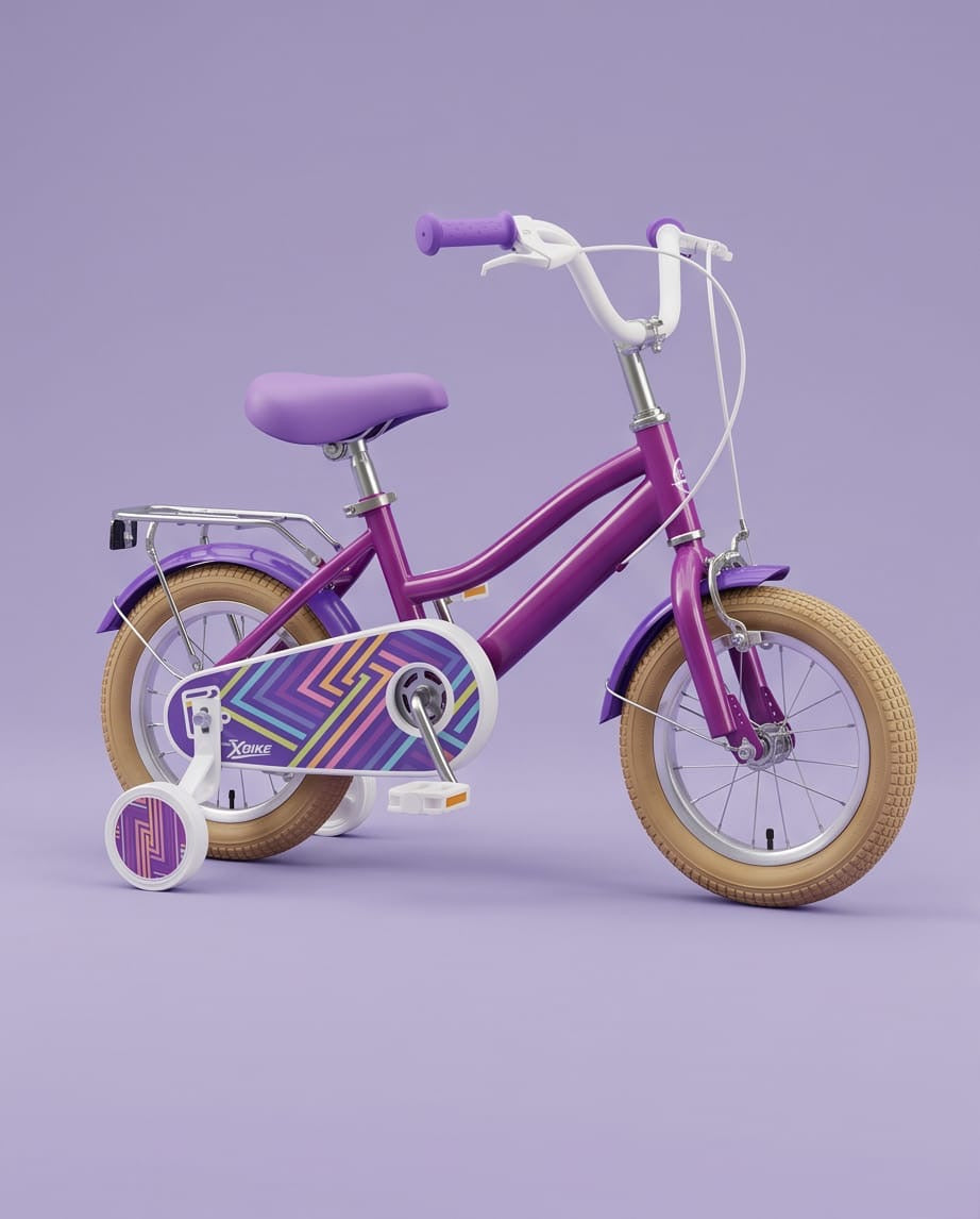 Colorful kids bicycle